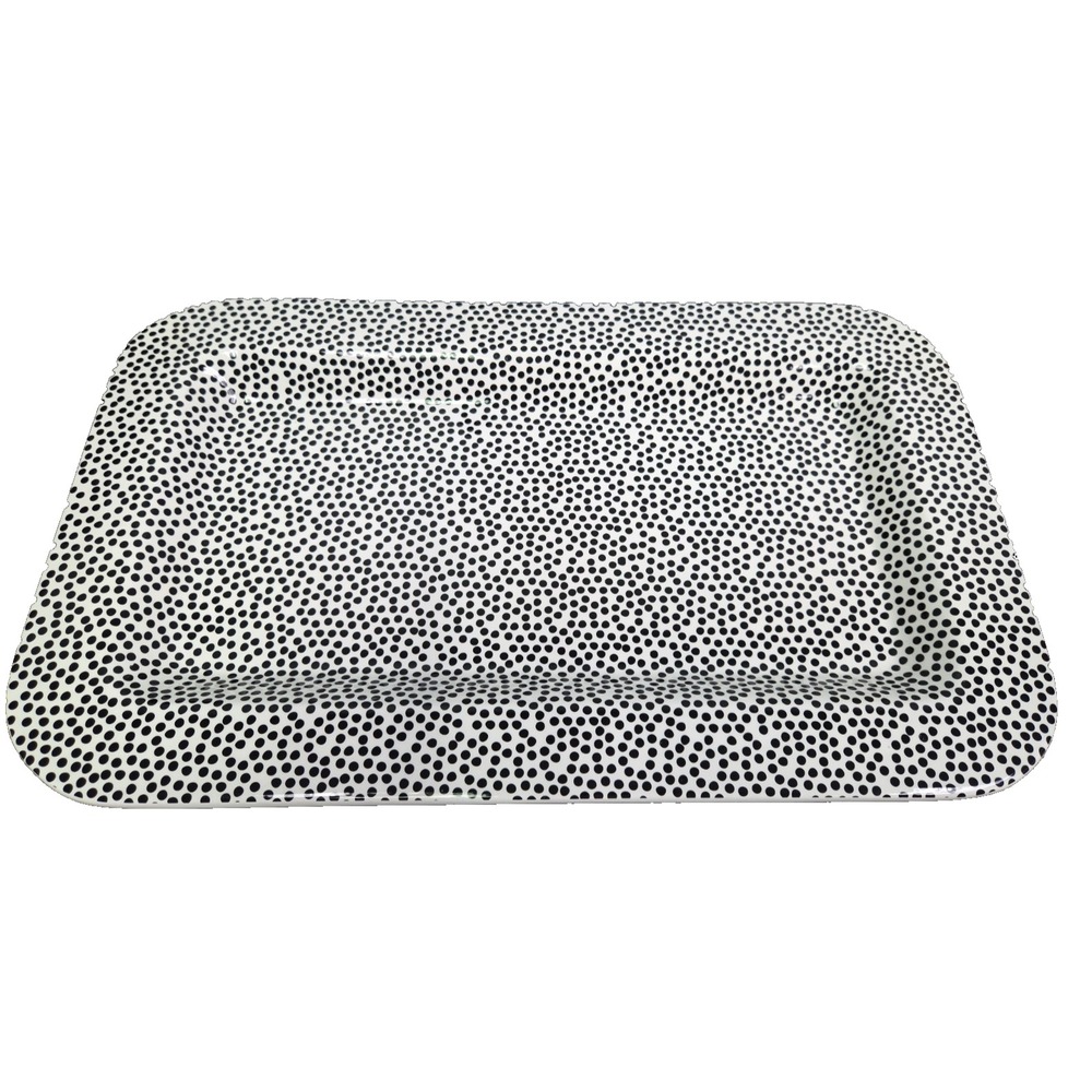 Happy Everything!™ - Black Small Dot Mini Rectangle Platter - 165-SDOT-BK2